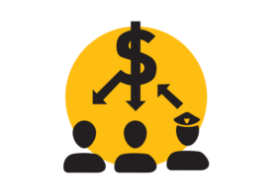money distribution icon 
