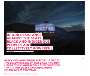 Article image Black Lives Matter on Sacred Land