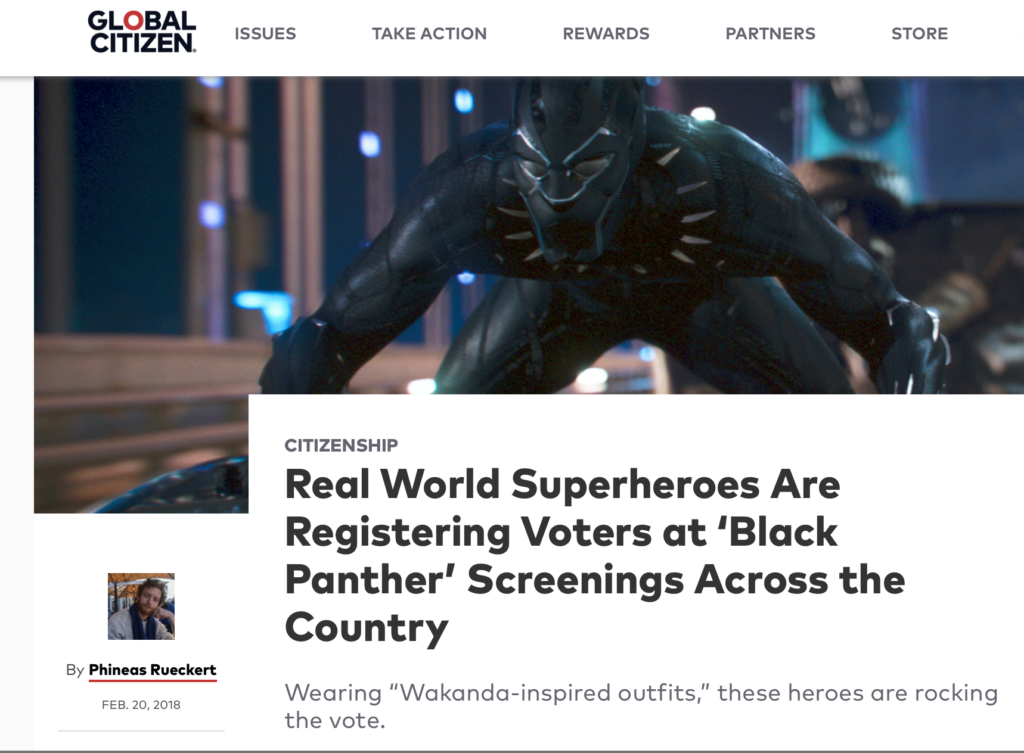 Image of Wakanda The Vote article on Global Citizen