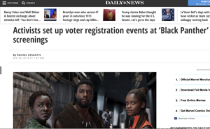 Image of article about Wakanda The Vote on NY Daily News